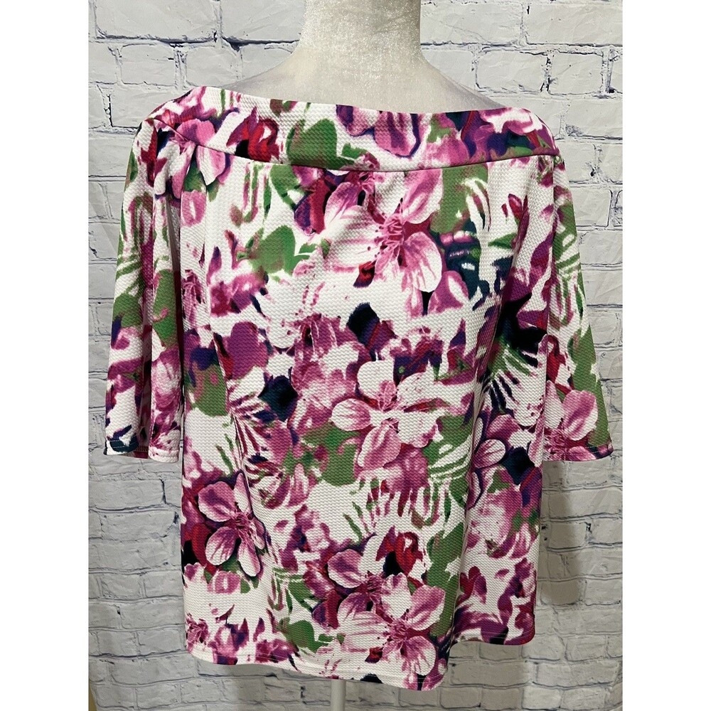 Women’s Purple Floral Anthology Blouse Top Plus Size 20